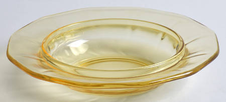 Fairfax Topaz (Yellow, Line 2375) Round Butter Dish No Lid