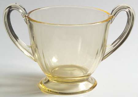 Fairfax Topaz (Yellow, Line 2375) Footed Open Sugar