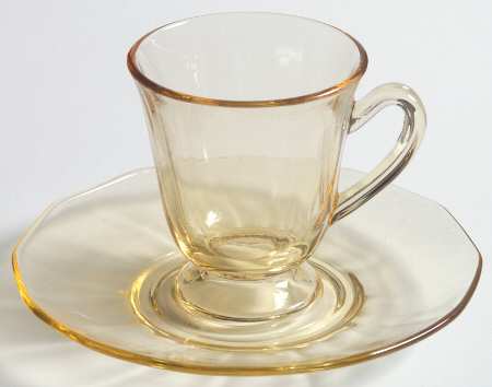 Fairfax Topaz (Yellow, Line 2375) Demitasse Cup & Saucer Set