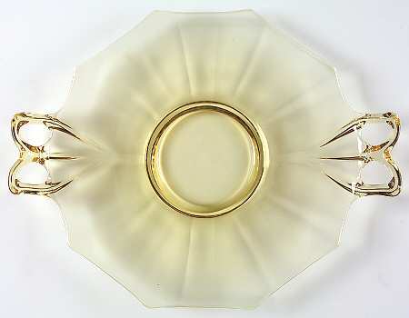 Fairfax Topaz (Yellow, Line 2375) Cheese & Cracker Plate