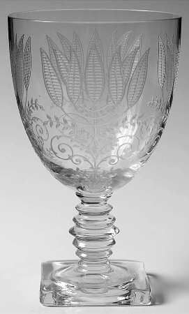 Fern (Clear Base) Stem #4020 by Fostoria
