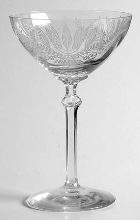 Fern (Stem #5098, Clear Base) Champagne/Tall Sherbet