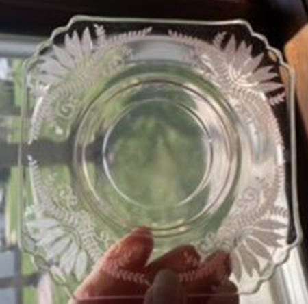 Fern Rose Bowl Saucer Only