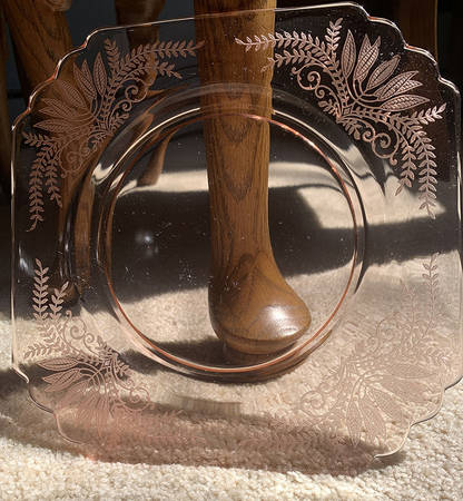 Fern Rose Bowl Luncheon Plate