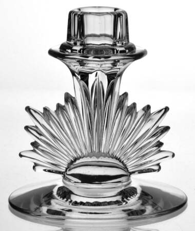 Flame Clear Single Light Candlestick