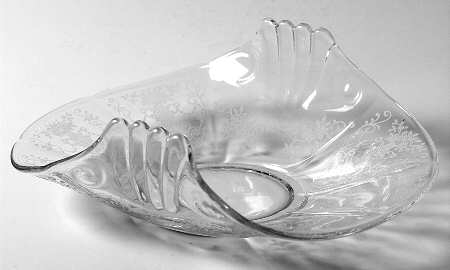 Florentine Clear (Stem 6005, Etch 311) 2 Handled Bon Bon