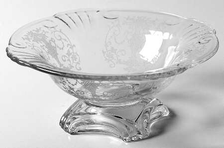 Florentine Clear (Stem 6005, Etch 311) Compote