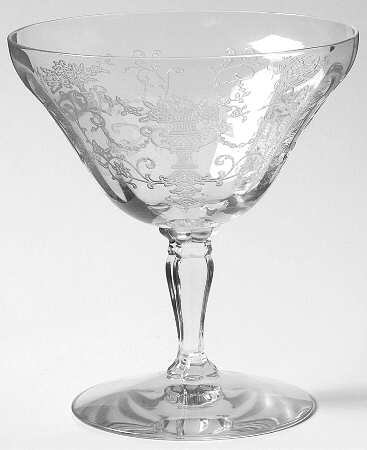 Florentine Clear (Stem 6005, Etch 311) Low Sherbet