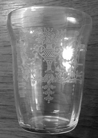 Florentine Clear (Stem 6005, Etch 311) 9 Oz Flat Tumbler