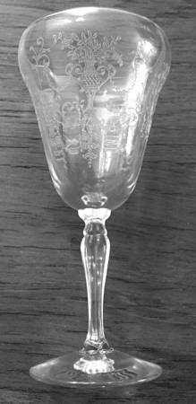 Florentine Clear (Stem 6005, Etch 311) Claret Wine