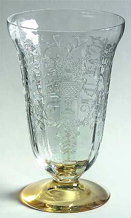 Florentine Topaz (Stem 6005, Etch 311) Iced Tea