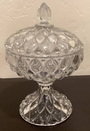 Frisco Clear (Line 1229) Compote & Lid