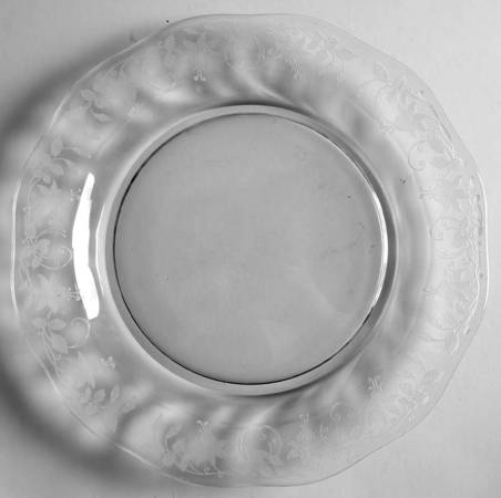 Fuchsia Clear Luncheon Plate