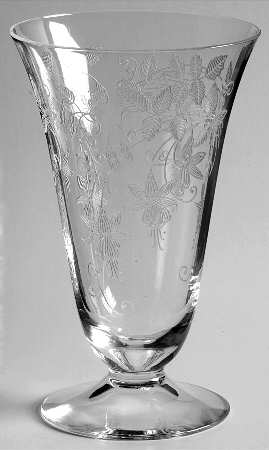 Fuchsia Clear 9 Oz Footed Tumbler