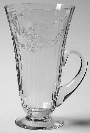 Garland (Etch 237, Optic, Stem 766) Handled Footed Ice Tea