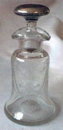 Garland (Etch 237, Optic, Stem 766) Salad Dressing Bottle with Sterling Stopper