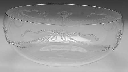 Garland (Etch 237, Non Optic, Stem 766) Round Bowl