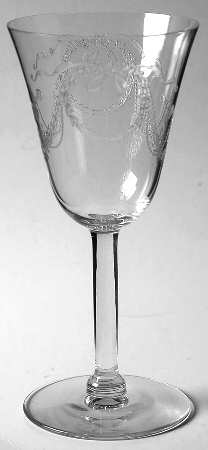 Garland (Etch 237, Non Optic, Stem 766) Claret Wine