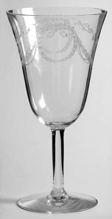 Garland (Etch 237, Non Optic, Stem 766) Water Goblet