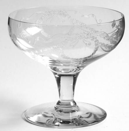 Garland (Etch 237, Non Optic, Stem 863) Low Sherbet