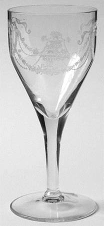 Garland (Etch 237, Non Optic, Stem 863) Wine Glass
