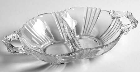 Glacier (Stem 2510) Divided Sweet Meat Dish
