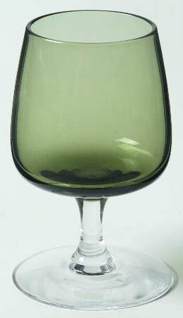 Glamour Green Brandy Glass
