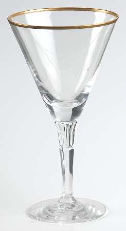 Golden Flair Wine Glass