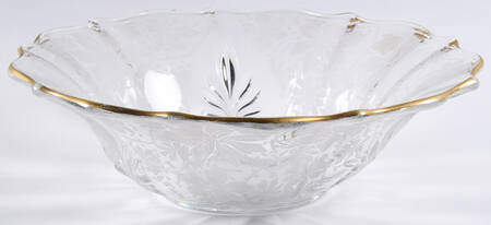 Gold Lace 11" Flared Bowl (Baroque Shape)