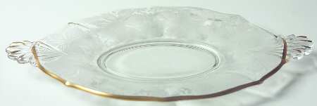 Gold Lace 8" Oval Handled Tray (Baroque Shape)