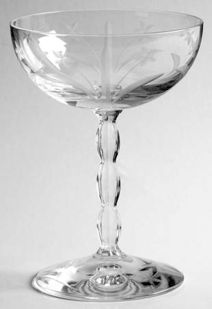 Gossamer (Stem 6012, Cut 746) Champagne/Tall Sherbet