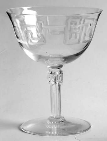 Greek Key Low Sherbet