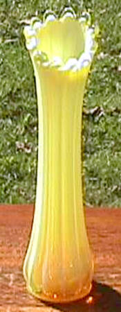 Heirloom Yellow 11" Flower Vase