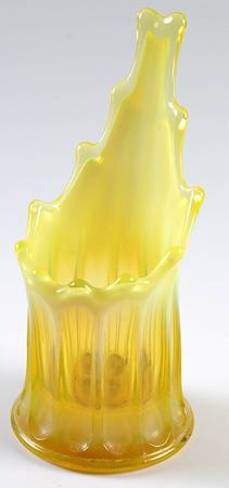 Heirloom Yellow 8" Candleholder Vase