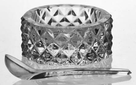 Heritage Clear Individual Salt Dip with Spoon