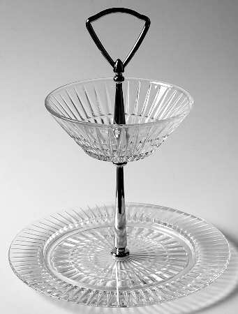 Heritage Clear 2 Tier Serving Tray