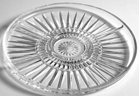 Heritage Clear 10" Round 5 Part Relish