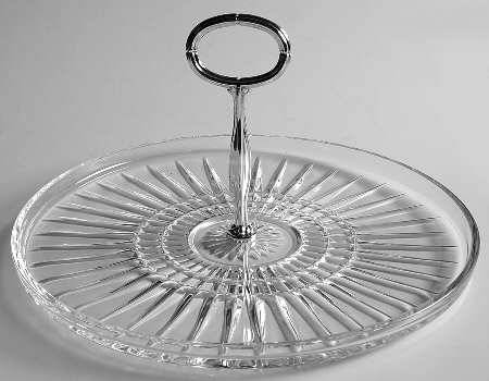Heritage Clear Center Handle Tray