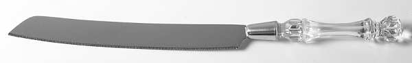 Heritage Clear Cake Knife with Stainless Blade