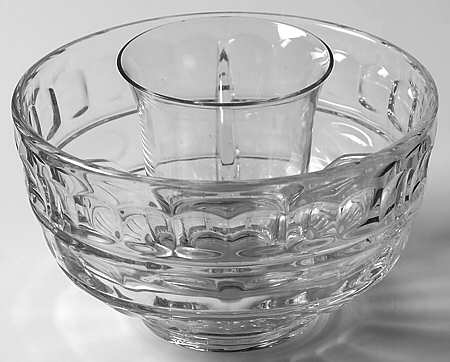 Hermitage Clear Ice Dish with Crab Insert