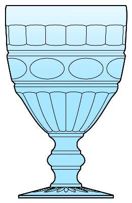 Hermitage Azure (Light Blue) by Fostoria