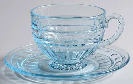 Hermitage Azure (Light Blue) Cup & Saucer Set
