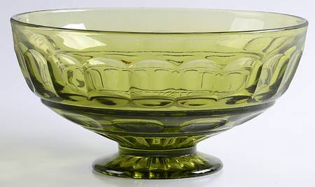 Lexington Olive Green 8" Footed Bowl