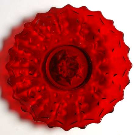 Holly Ruby (Giftware) Footed Plate