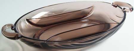 Horizon Brown 12" Oval 3 Part Relish