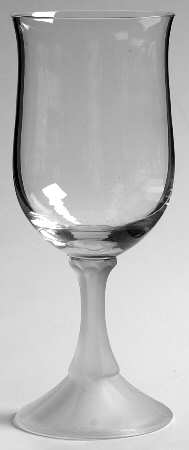 Icicle Clear (Frosted Stem) Wine Glass