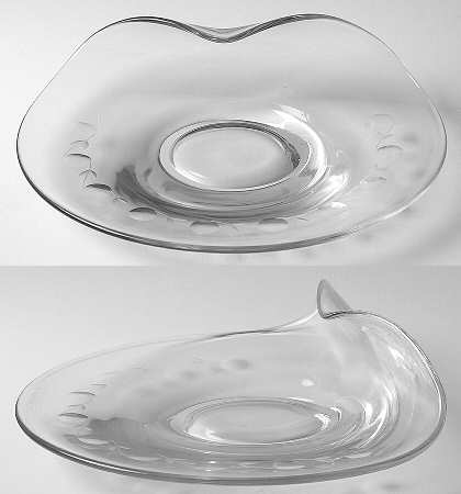 Ingrid (Newer, Cutting 836) Contour Blank Snack Plate