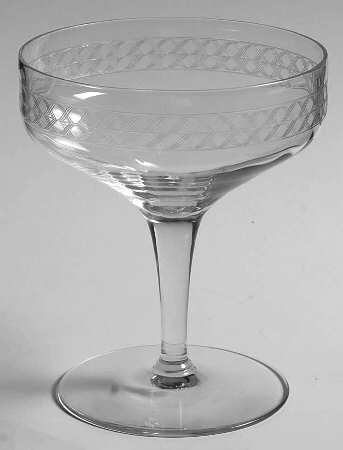 Irish Lace (Stem 880, Etch36) Champagne/Tall Sherbet