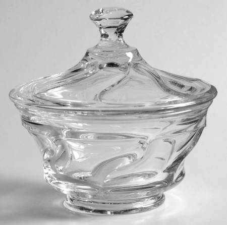 Jamestown Clear Sauce Dish & Cover
