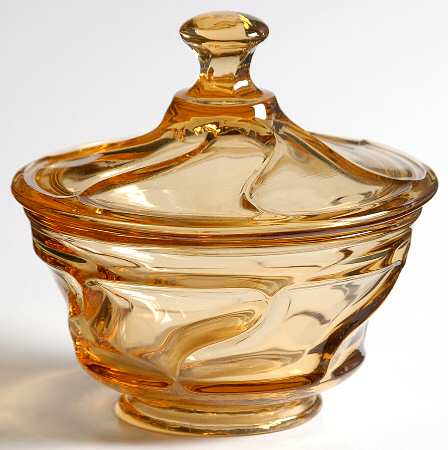 Jamestown Amber Sauce Dish & Cover
